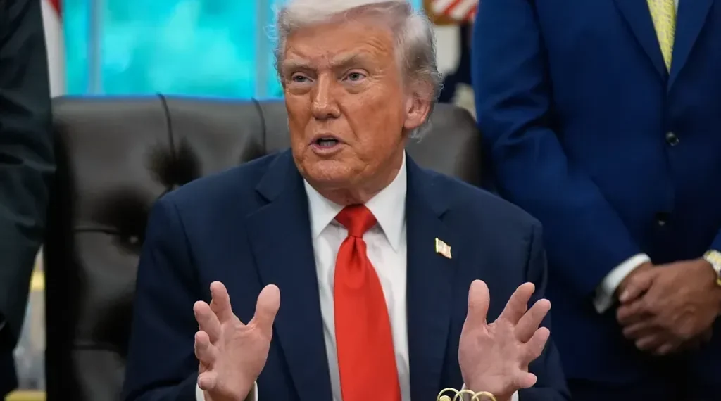 Trump Says Federal Government Owes Him Millions Over Past DOJ Investigations - AP Photo/Manuel Balce Ceneta