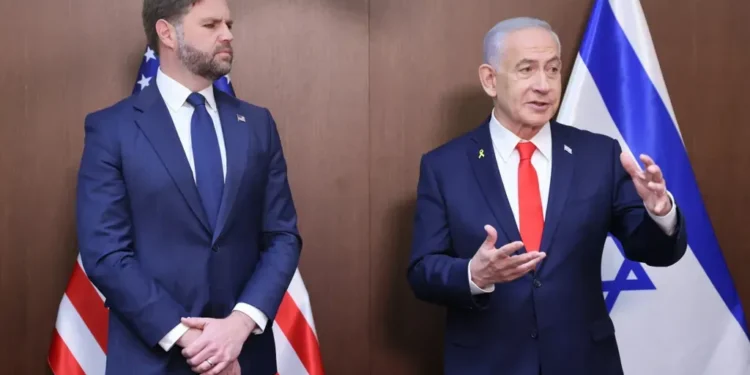 Vance Reaffirms Israel’s Independence During Gaza Ceasefire Talks- Marc Israel Sellem/Jerusalem Post via AP, Pool