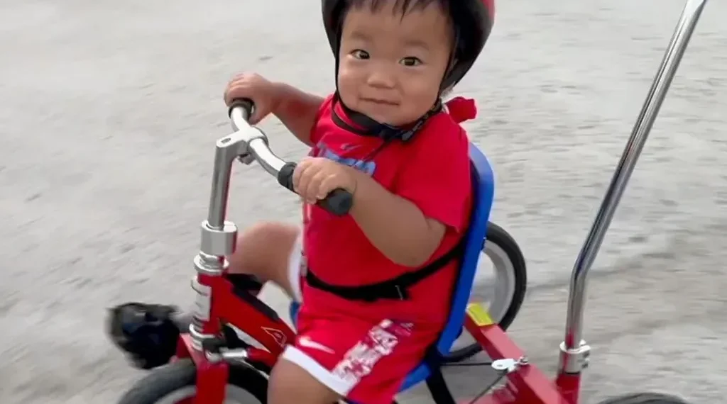 Young boy receives pioneering gene therapy at UK hospital - photo Chu family via BBC
