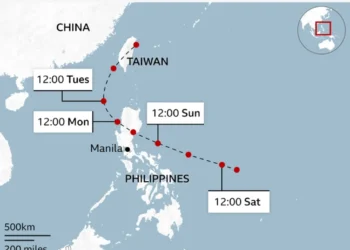 Nearly a Million Evacuated as Super Typhoon Fung-wong Nears Philippines - BBC