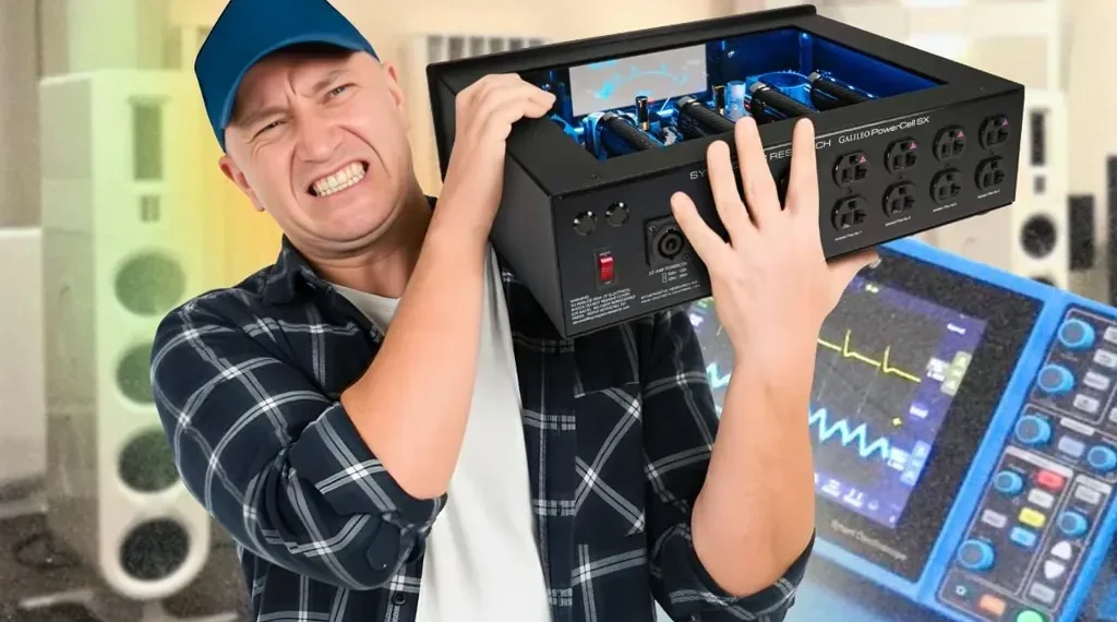 Industrial power filters outperform luxury audiophile conditioners in independent tests, raising questions about transparency and engineering claims. - image Headphonesty