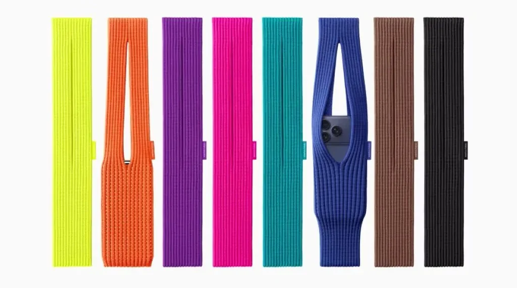 Apple Launches $229 iPhone Pocket “Sock” With Issey Miyake Collaboration - image Apple via CNN