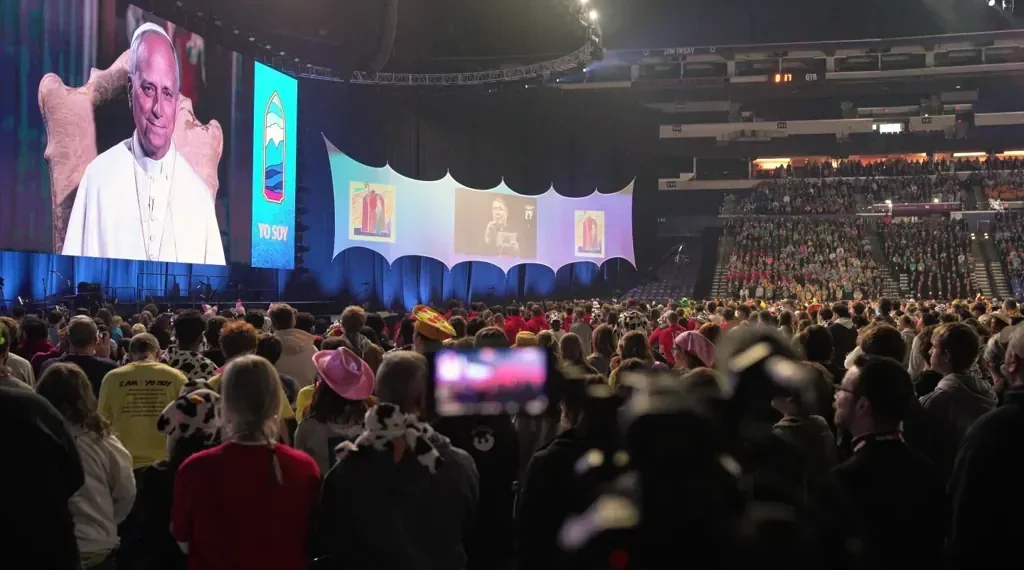 Pope Leo XIV reveals daily Wordle habit and offers guidance on social media and AI for youth. - AP Photo/Obed Lamy