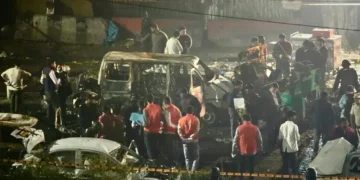 Car Explosion Near Delhi’s Red Fort Kills 8, Injures 19, Authorities Investigate - AP Photo/Manish Swarup
