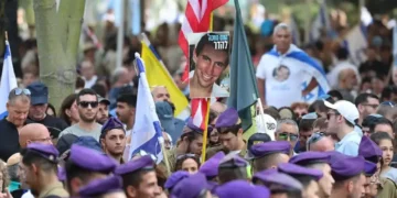 Tens of Thousands Attend Funeral for Israeli Soldier Returned After 11 Years in Gaza - Abir Sultan/Pool via AP