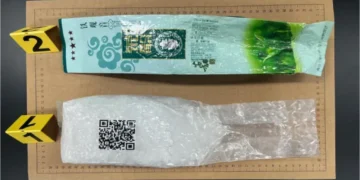 Ketamine disguised as tea washes up on Jeju Island - Jeju Coast Guard/BBC