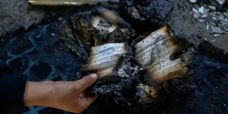 Israeli Settlers Torch West Bank Mosque After Military Condemnation of Violence - AP Photo/Nasser Nasser