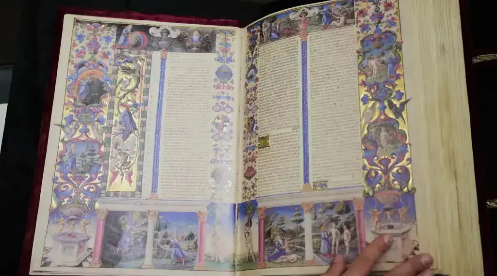 Borso D’Este Bible on Rare Display in Rome for Vatican Holy Year - AP Photo/Alessandra Tarantino