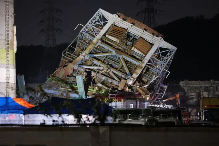 Ulsan Power Plant Collapse Kills One, Four Missing in South Korea - Jang-Ji-Hyun/Yonhap via AP