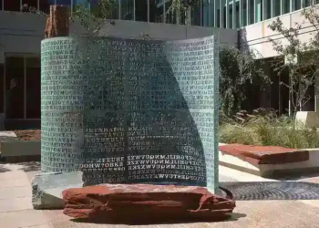 Kryptos Artist Jim Sanborn to Auction Final Cipher Solution as CIA Sculpture’s Last Mystery Draws Global Interest - All rights reserved/Photo Courtesy of CIA via AP