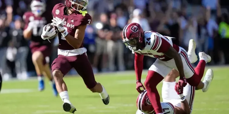 Texas A&M Completes Historic 27-Point Comeback to Defeat South Carolina and Stay Unbeaten - AP Photo/David J. Phillip