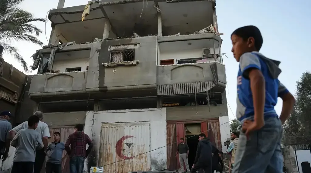 Israel Launches Airstrikes in Gaza Amid Fragile Ceasefire, Health Officials Report 24 Killed - AP Photo/Abdel Kareem Hana