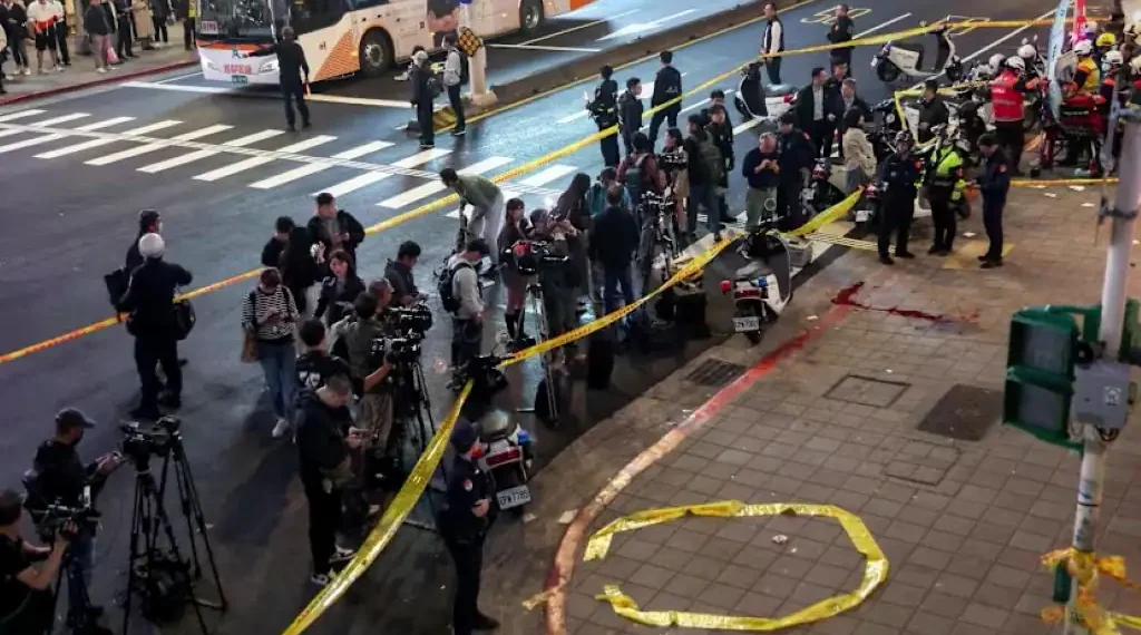 Police respond at Taipei metro station after deadly attack - Photo: Reuters/Ann Wang/CNA
