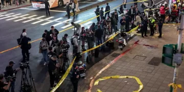 Police respond at Taipei metro station after deadly attack - Photo: Reuters/Ann Wang/CNA