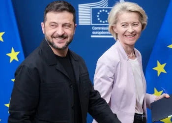 Euroclear headquarters in Brussels where Russian frozen assets are - Thierry Monasse/Getty Images/BBC