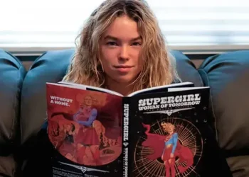 Supergirl Woman of Tomorrow film promo showing Milly Alcock as Kara - Photo by @jamesgunn on Instagram/Rottentomatoes