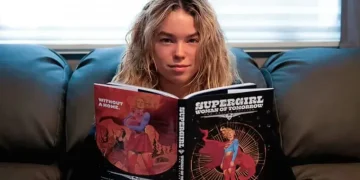 Supergirl Woman of Tomorrow film promo showing Milly Alcock as Kara - Photo by @jamesgunn on Instagram/Rottentomatoes