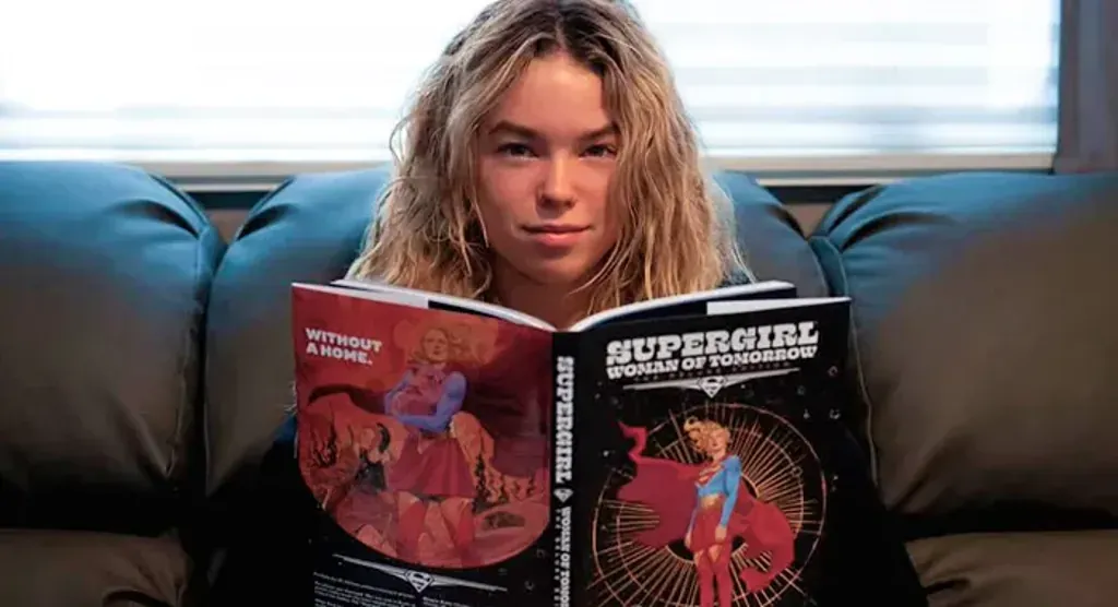 Supergirl Woman of Tomorrow film promo showing Milly Alcock as Kara - Photo by @jamesgunn on Instagram/Rottentomatoes