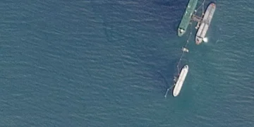 U.S. naval vessel operating near Venezuelan waters - 2025 PLANET LABS PBC via REUTERS/ELPAIS