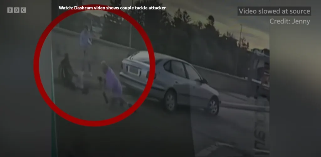 Police presence near Bondi Beach after deadly shooting - Watch: Dashcam video shows couple fight with attacker/BBC