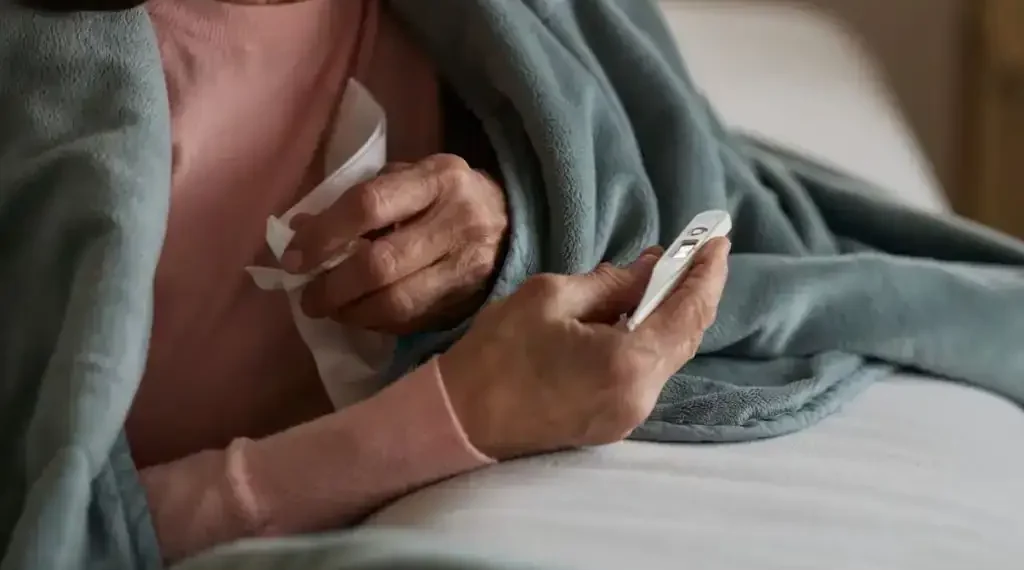 Family holiday gathering disrupted by flu illness at home - SanyaSM/E+/Getty Images