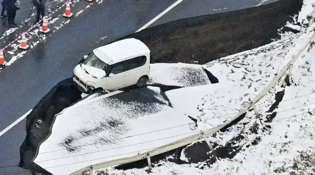 Japan earthquake response teams assess coastal damage - Kyodo News via AP