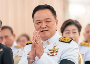 Thai Prime Minister Anutin Charnvirakul addresses Parliament- AP News/Arnum Chonmahatrakool, File