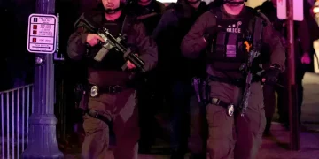 Police respond to shooting at Brown University campus - AP Photo/Mark Stockwell