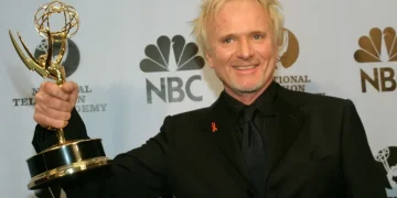 Anthony Geary as Luke Spencer on General Hospital set. - AP Photo/Tina Fineberg, File