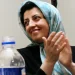 Iranian Nobel laureate Narges Mohammadi speaking at public gathering - AP Photo/Vahid Salemi, File
