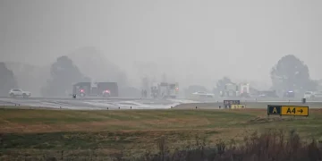 Wreckage from North Carolina plane crash near Statesville airport - AP Photo/Matt Kelley