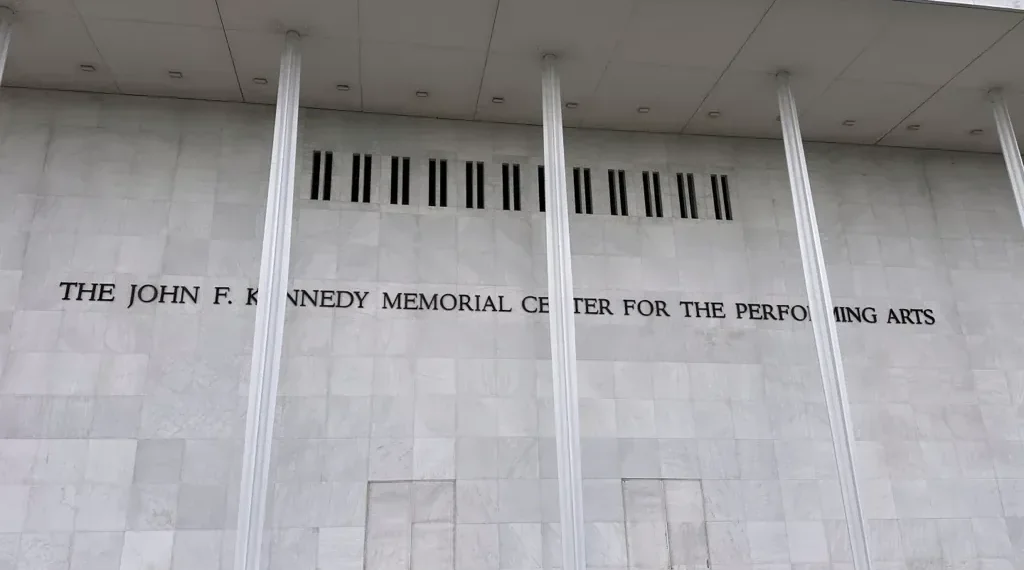 Exterior of Kennedy Center amid Trump Kennedy Center renaming debate - AP Photo/Rahmat Gul