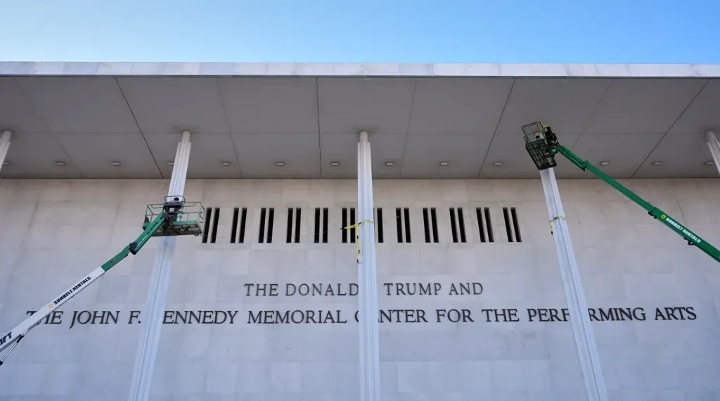 Kennedy Center exterior amid Trump renaming controversy - AP Photo/Jacquelyn Martin
