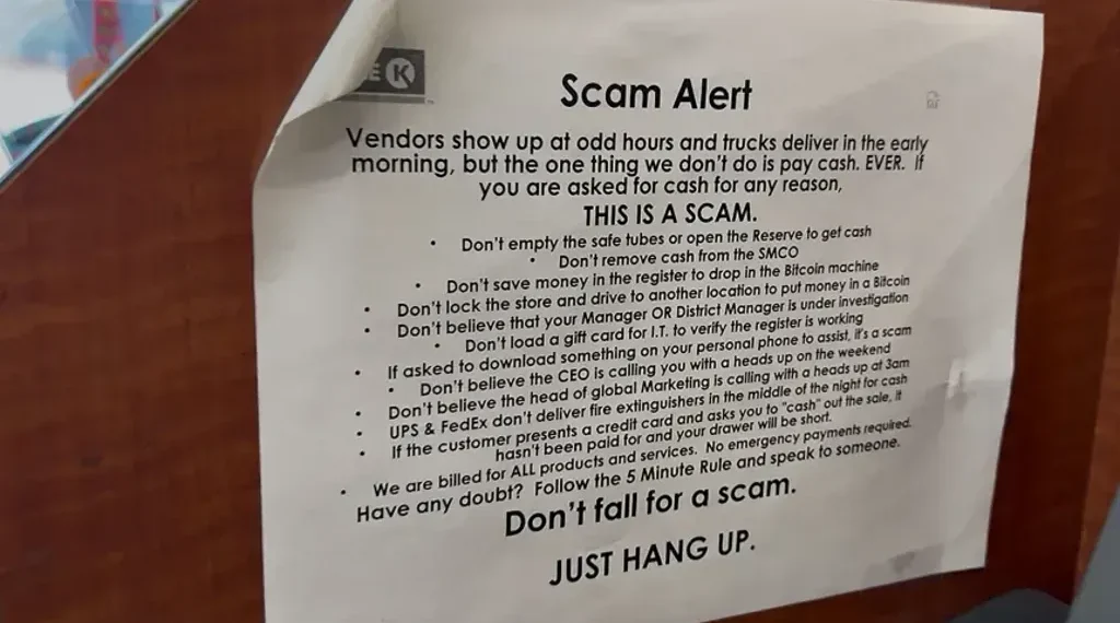 Crypto ATM inside a Circle K convenience store - Photo: CNN