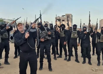 Armed Palestinian fighters patrol Israeli-controlled eastern Gaza - Counter-Terrorism Strike Force/Facebook/CNN