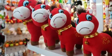 Frowning horse plush toy goes viral ahead of Lunar New Year - Reuters/BBC