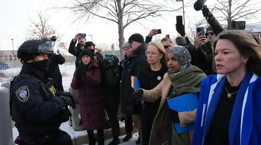 U.S. Capitol and ICE detention facility oversight dispute - AP Photo/Adam Gray