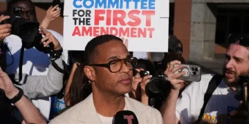 Don Lemon speaks after federal court appearance - AP Photo/Damian Dovarganes