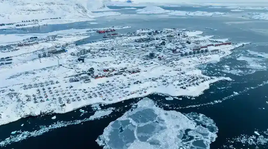 Greenland coastline highlighting Arctic strategic importance - AP Photo/Evgeniy Maloletka, File