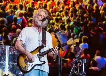 Bob Weir performing onstage with guitar during later career - Photo By Amy Harris/Invasion/AP,File