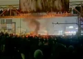 Protesters confront security forces during Iran demonstrations - UGC via AP