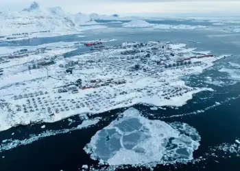 Greenland coastline highlighting Arctic strategic importance - AP Photo/Evgeniy Maloletka, File