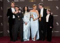 Cast and filmmakers celebrate Golden Globes winners on stage - AP Photo/Chris Pizzello