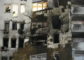 Ukrainian firefighters respond after Russian missile and drone attack - AP Photo/Efrem Lukatsky