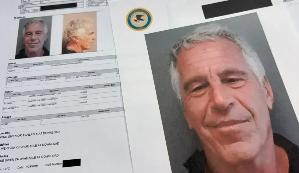 Boxes of released Justice Department documents related to Jeffrey Epstein - AP Photo/Jon Elswick, File