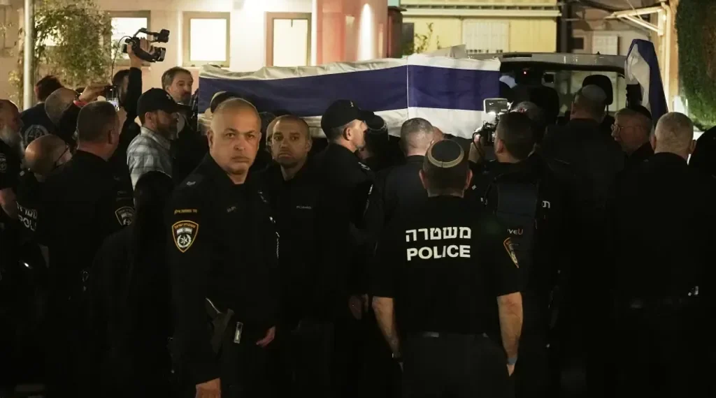 Israeli convoy returns remains of last Gaza hostage - AP Photo/Mahmoud Illean