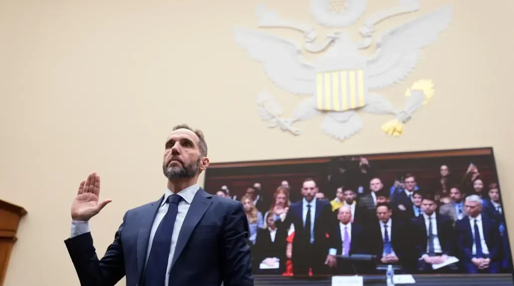 Jack Smith testifies before House Judiciary Committee on Trump cases - AP Photo/Mark Schiefelbein