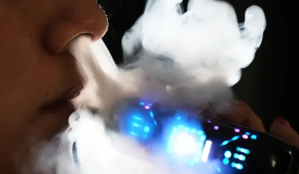 Confiscated electronic cigarettes displayed after Mexico vape enforcement raid - AP Photo/Marco Ugarte