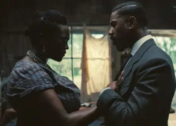 Golden Globes statuette at awards ceremony stage - Courtesy of Warner Bros. Pictures