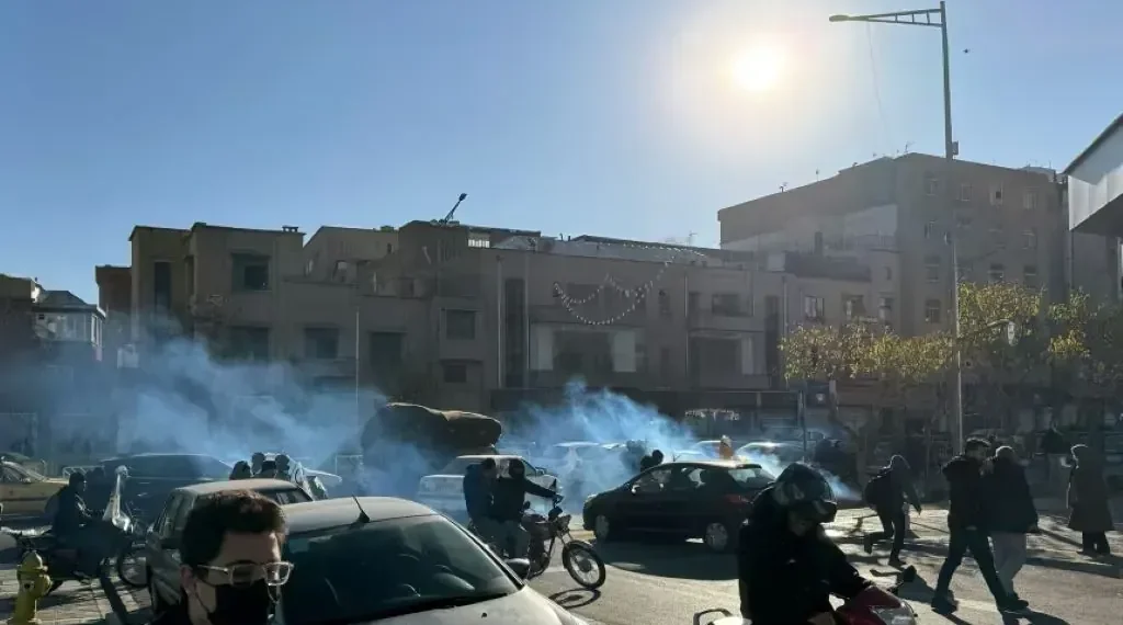 Protesters gather during Iran protests amid economic grievances - EPA/Shutterstock/CNN